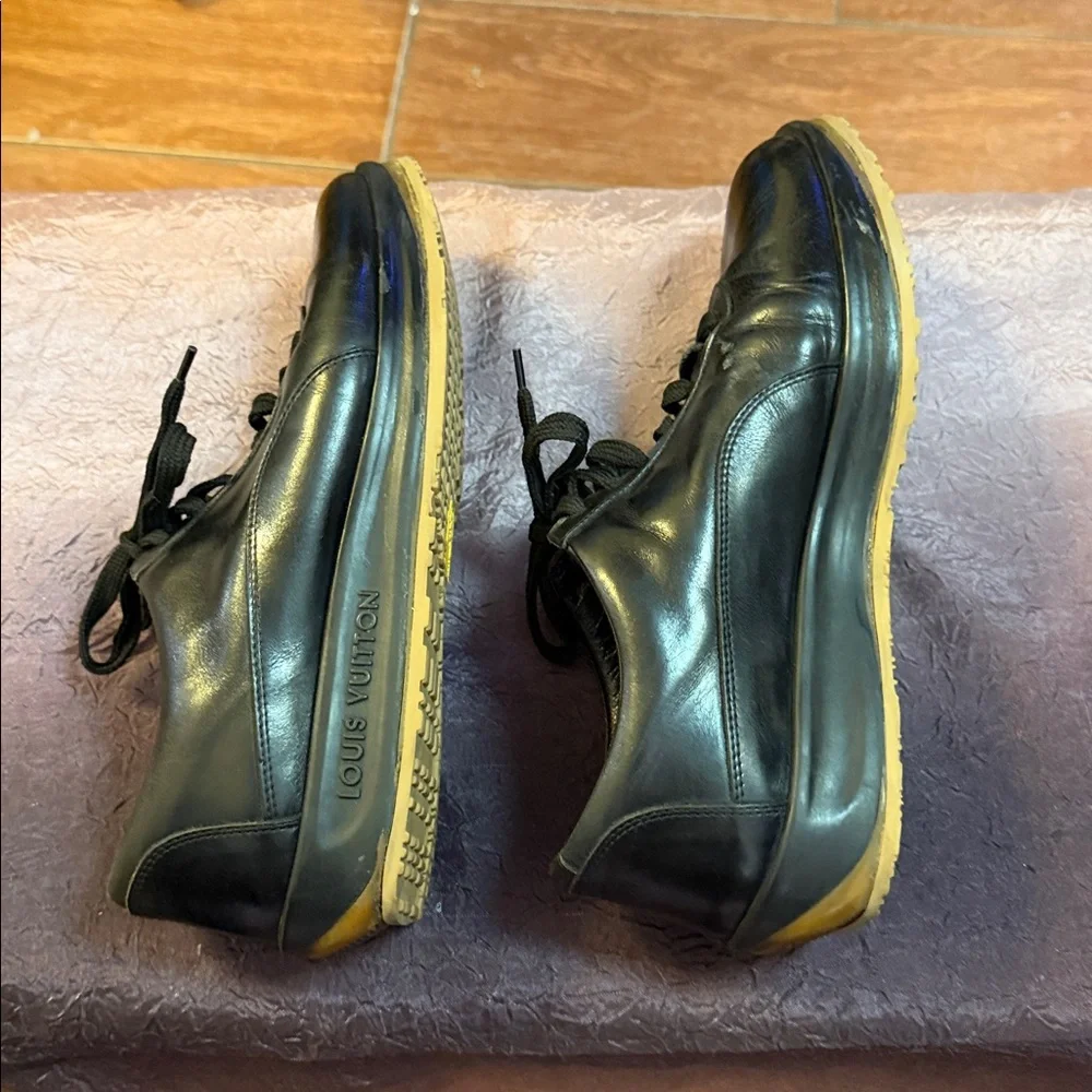 Authentic Louis Vuitton black sneakers 36 EU‎ 6 US
